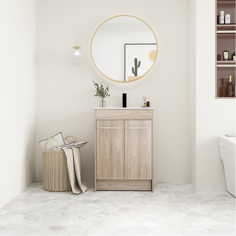 Dropship Tall Bathroom Corner Cabinet, Freestanding Storage Cabinet With  Doors And Adjustable Shelves, MDF Board, Gray to Sell Online at a Lower  Price