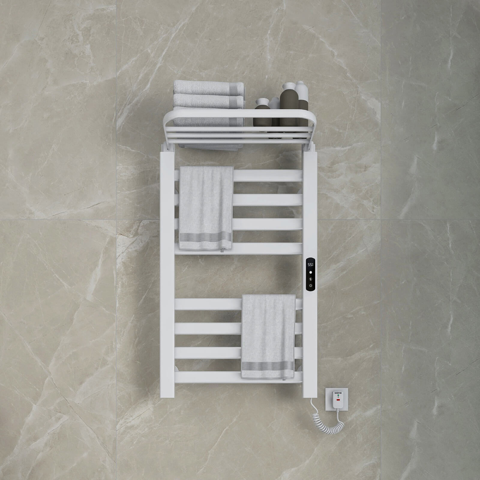 Towel warmer popular silver wall mounted