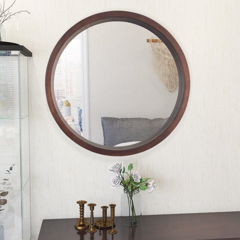 Norla Large Round Mirror  Contemporary Mirrors - Amor Decor