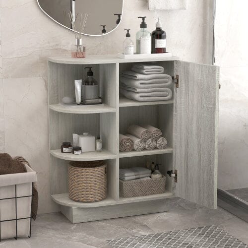 Dropship Tall Bathroom Corner Cabinet, Freestanding Storage Cabinet With  Doors And Adjustable Shelves, MDF Board, White to Sell Online at a Lower  Price