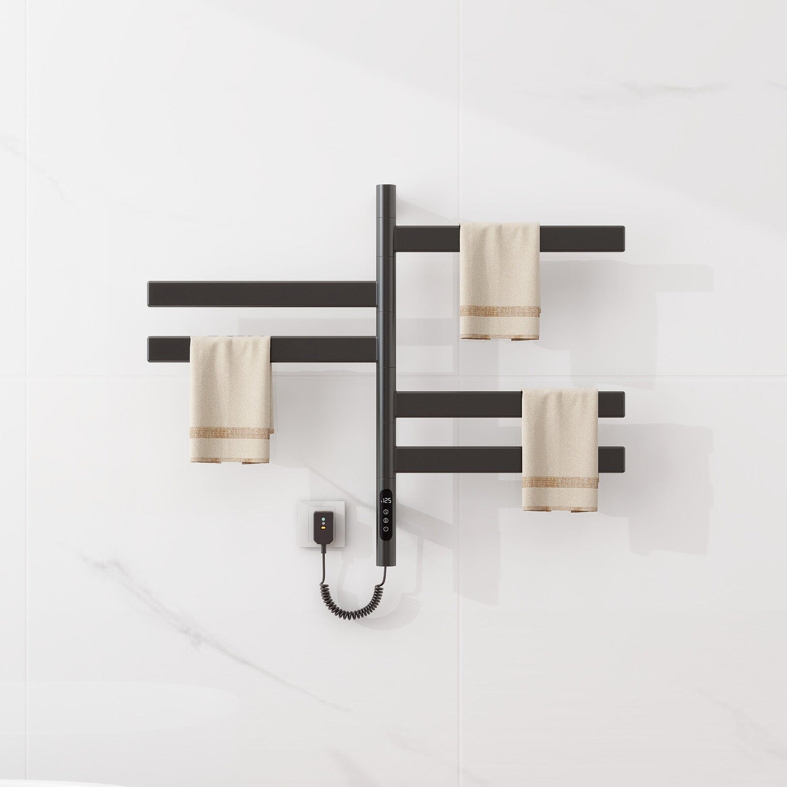 Toilet roll holder best sale for heated towel rail