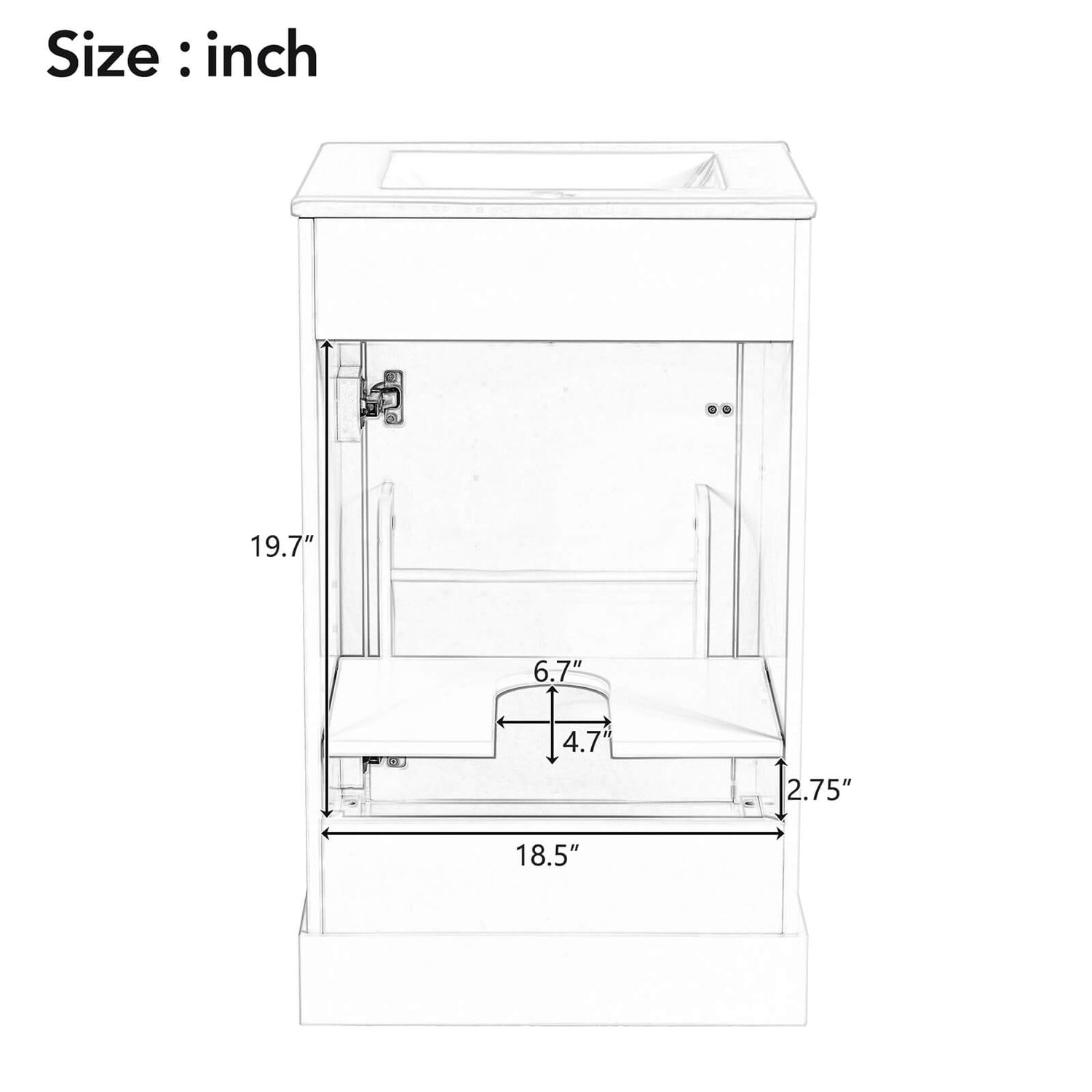 20 Inch White Mid Century Modern Freestanding Dresser Back Dimensions Specifications