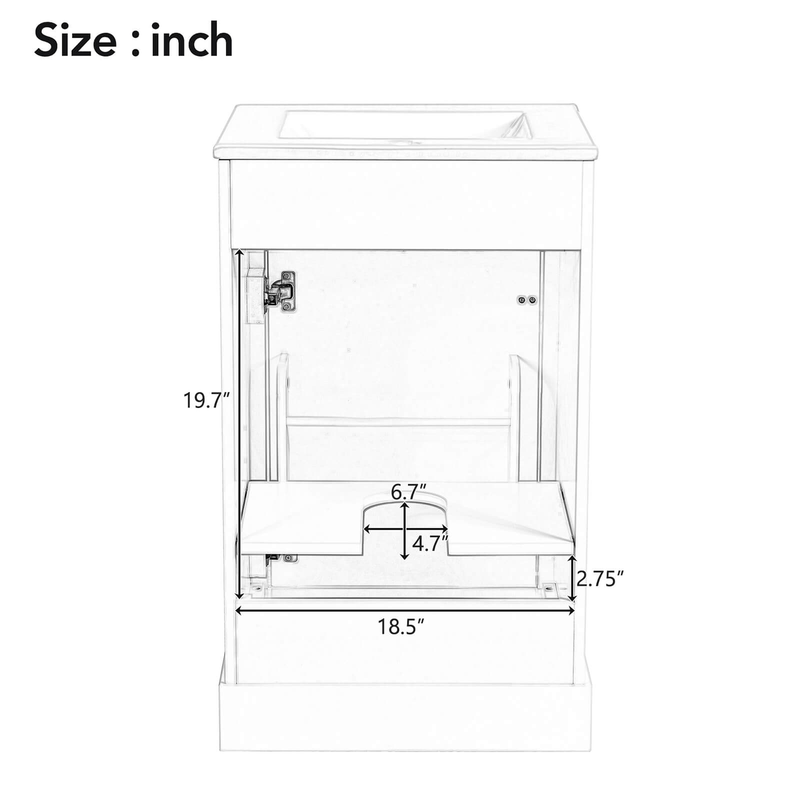 20 Inch White Mid Century Modern Freestanding Dresser Back Dimensions Specifications