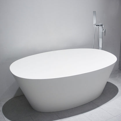 Floor Mounted Freestanding Tub Filler with Single Handle