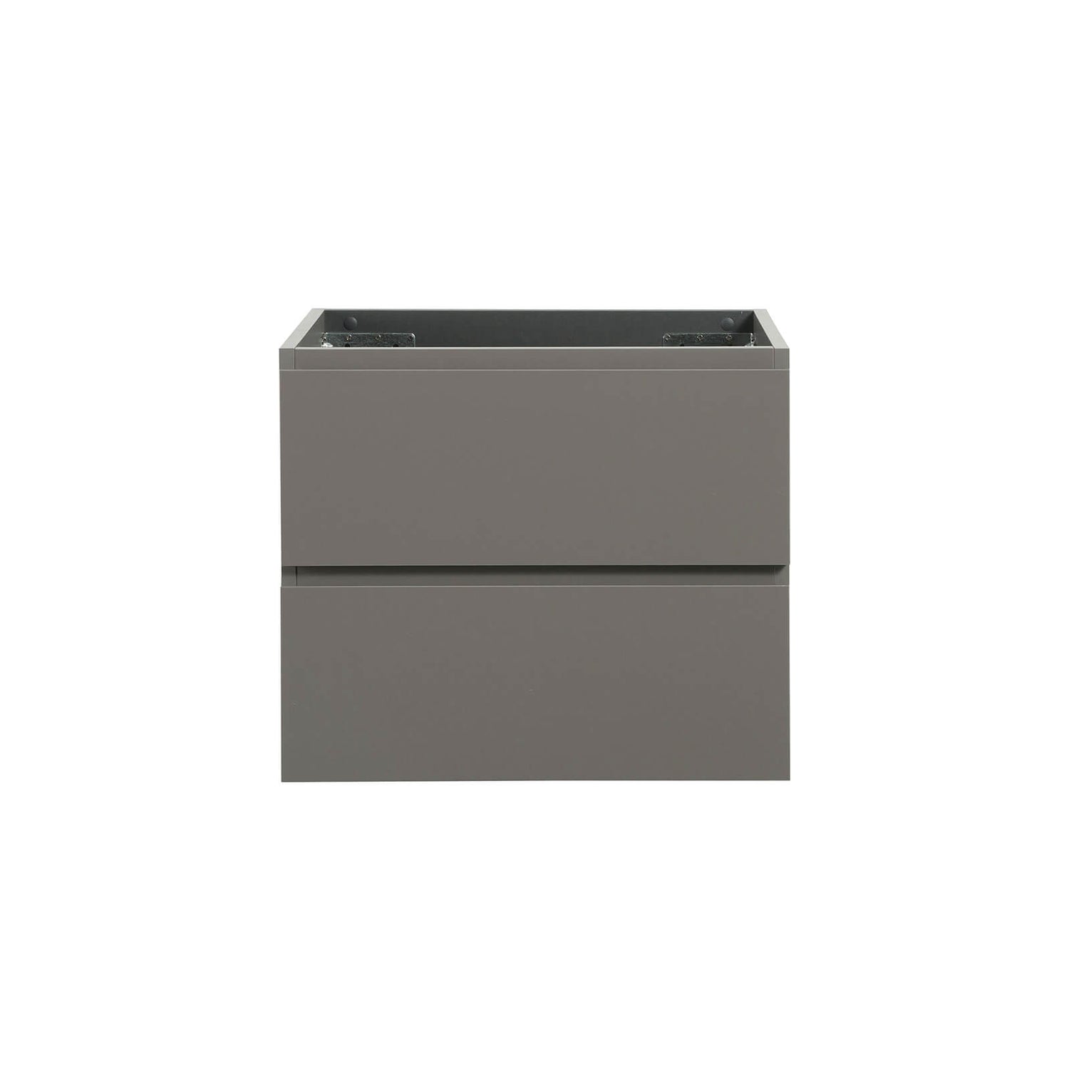 24 inch Gray Floating Bathroom Vanity Base Only