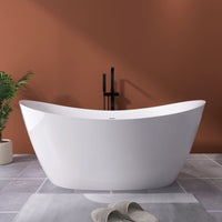 66'' Insulated Double Slipper Freestanding Bathtub