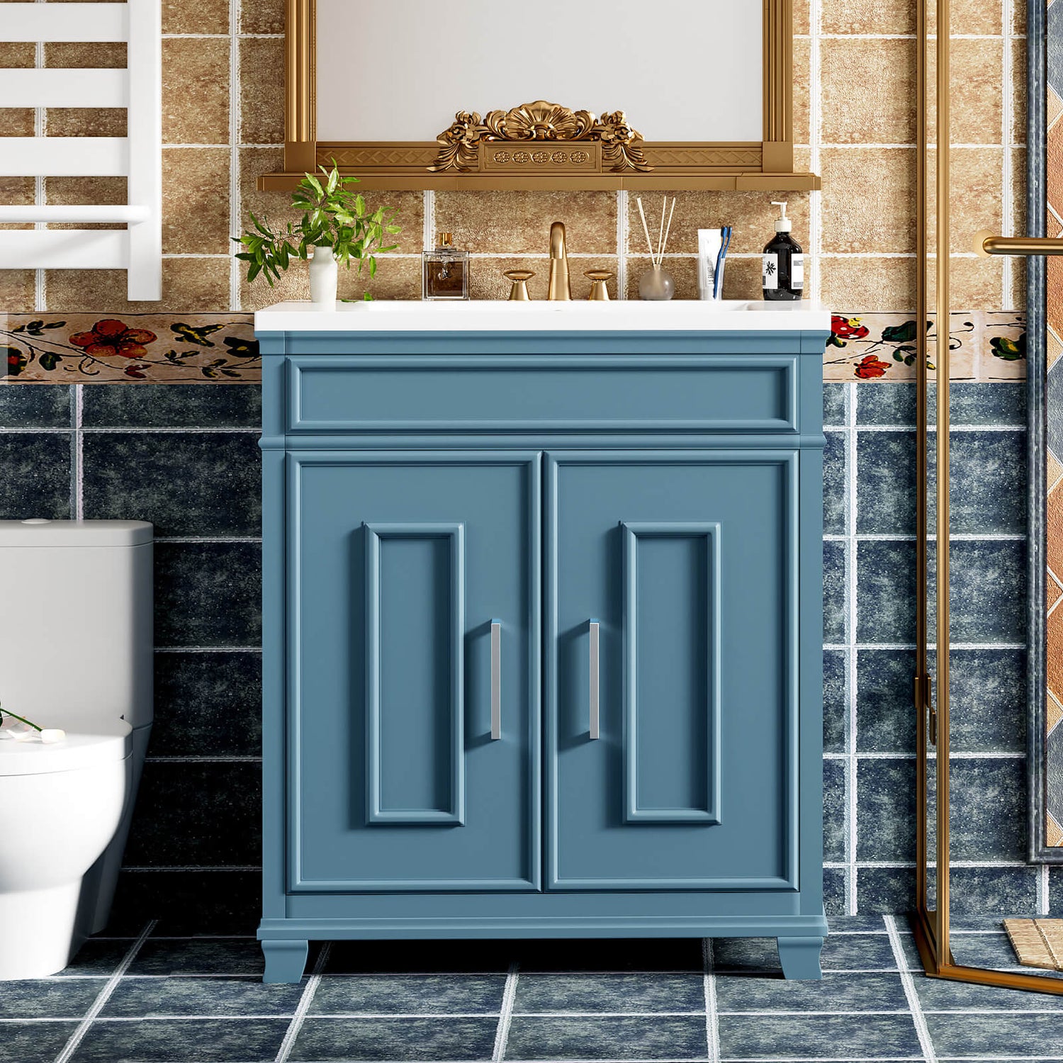 30 inch Classic Style Double Door Bathroom Vanity