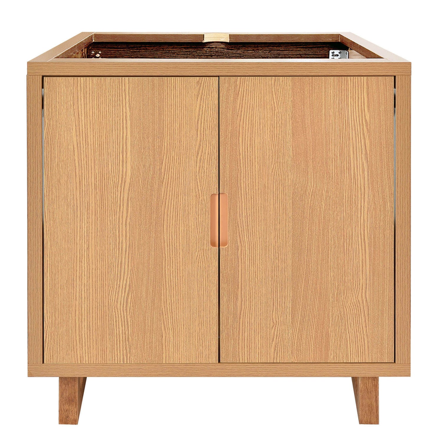 30 inch Minimalist Burlywood Bathroom Vanity _Cabinet Only