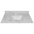 31 inch x 22 inch Undermount Ceramic Sink with Integrated Marble Top