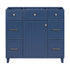 36 inch Blue Bathroom Vanity Cabinet with 4 Drawers