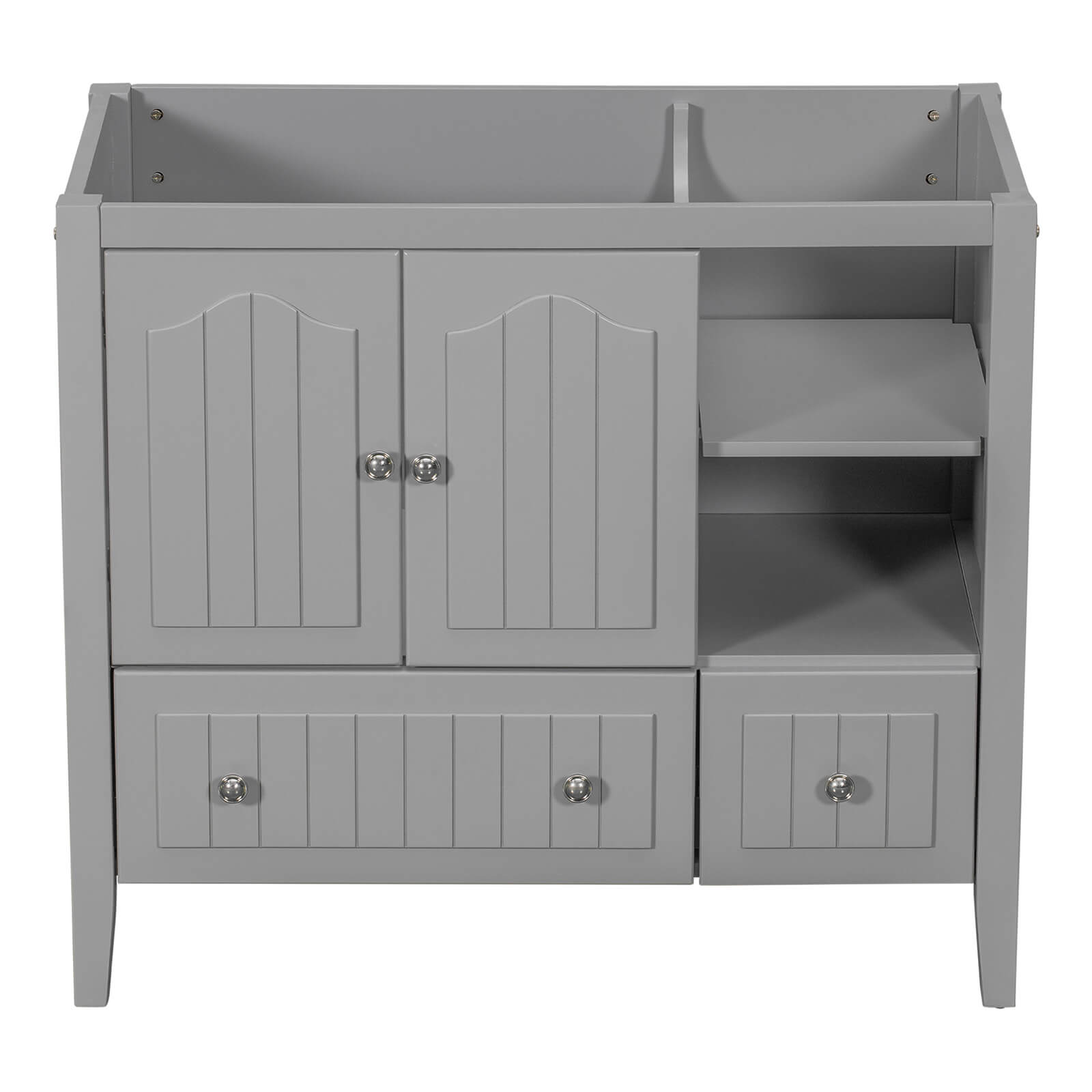 36 inch Gray Bathroom Vanity Cabinet Only