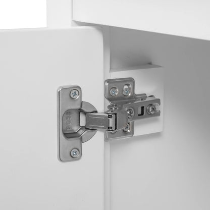 36 inch White Bathroom Vanity Cabinet Only Hinge Detail Shown