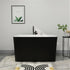 47 inch Acrylic Small Freestanding Tub Modern Japanese Soaking Bathtub
