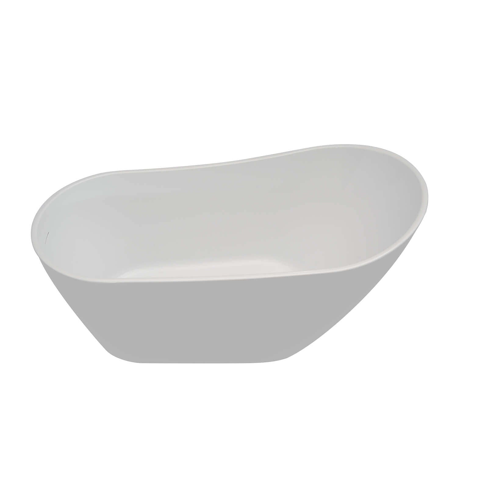 54 inch Acrylic White Slipper Deep Soaking Tub