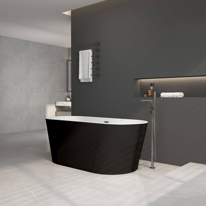 59 inch stain-resistant non-porous acrylic bathtub