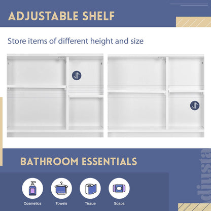 GIVING TREE Over The Toilet Storage Cabinet with Adjustable Shelf and Double Doors