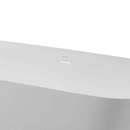 63 inch Rectangular Solid Surface Tub Surface Details