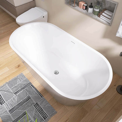 67-inch flat bottom bathtub using top quality acrylic material