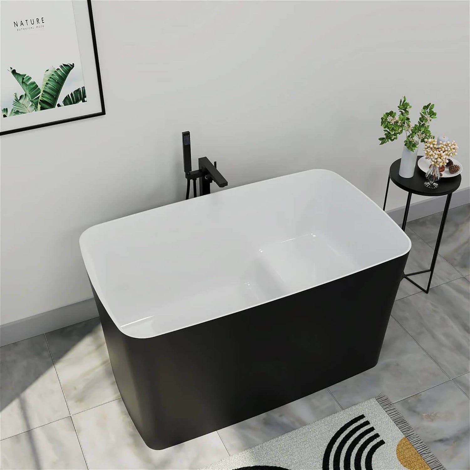 Acrylic Insulated Bathtub with Seat