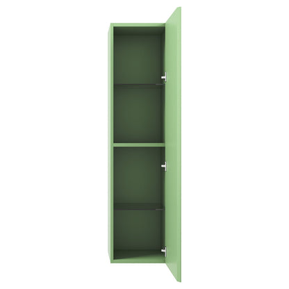 Blossom 48&quot; Wall-Hung Side Cabinet 1 Door 3 Shelves Green