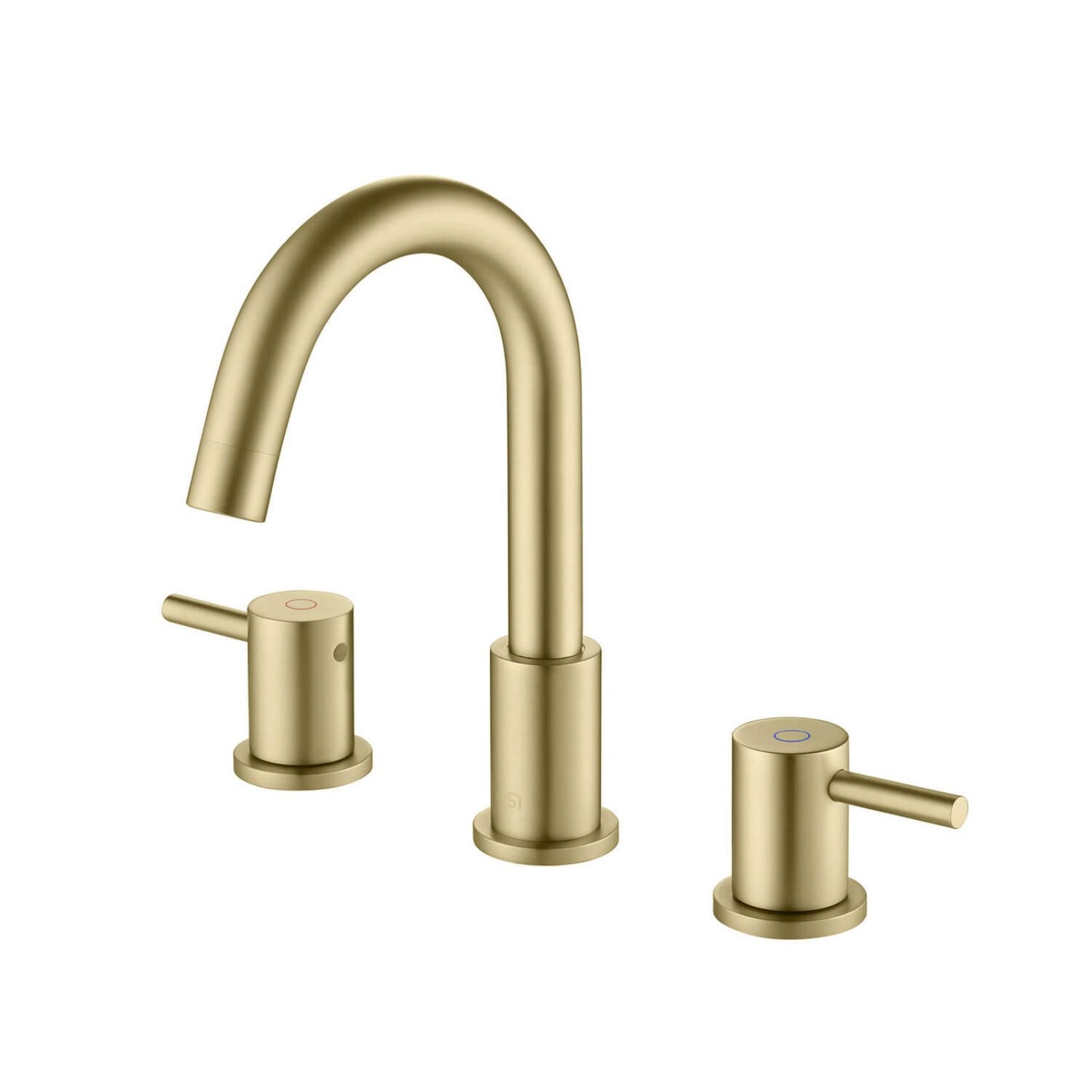 Blossom 9&quot; Widespread Solid Brass Bathroom Sink Faucet Gold