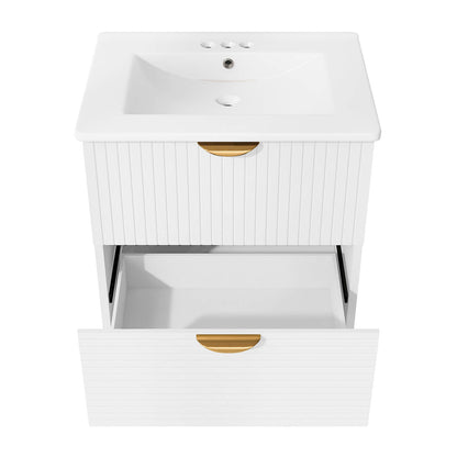 Durable MDF bathroom vanity with corrosion-resistant coating