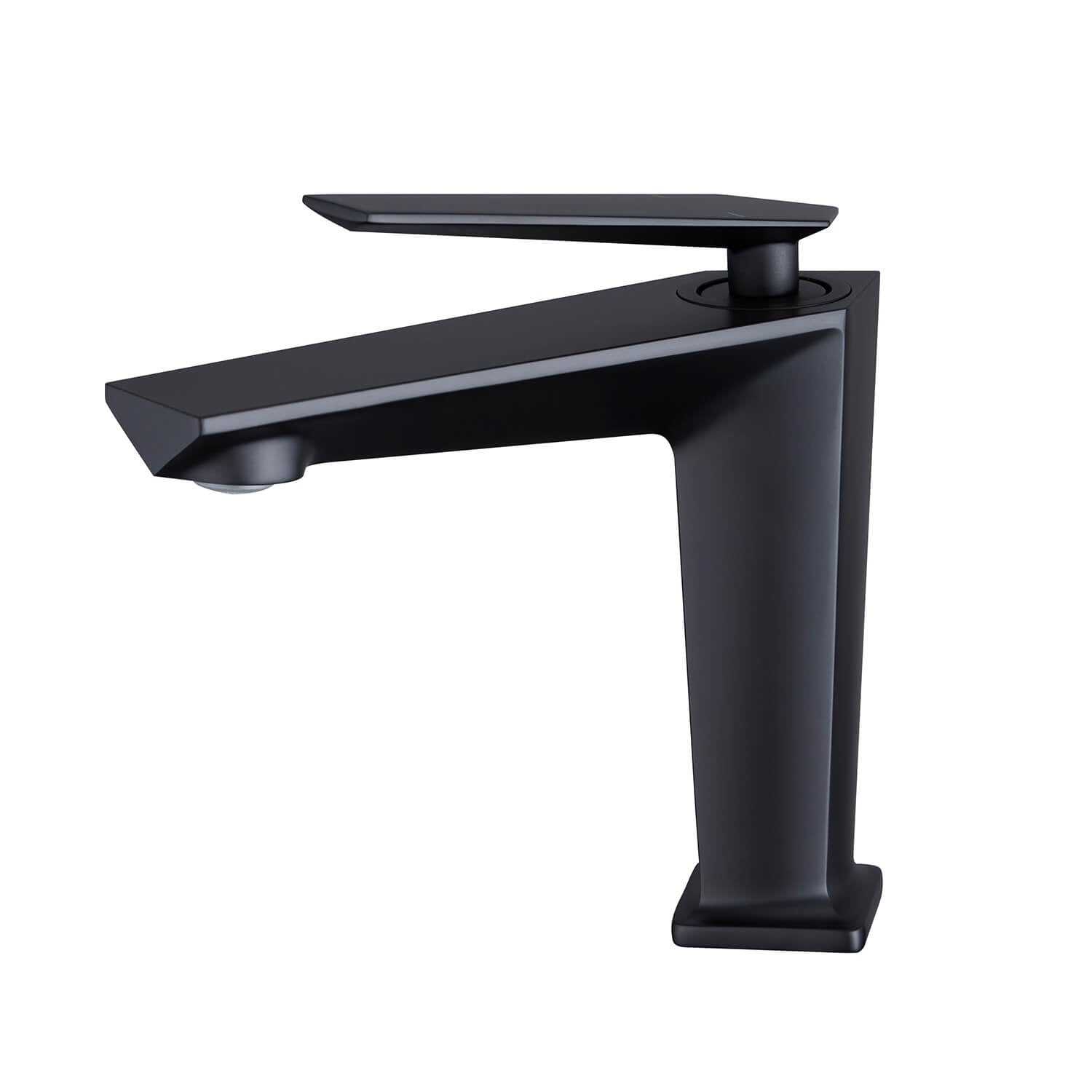 Easy install bathroom faucet in matte black