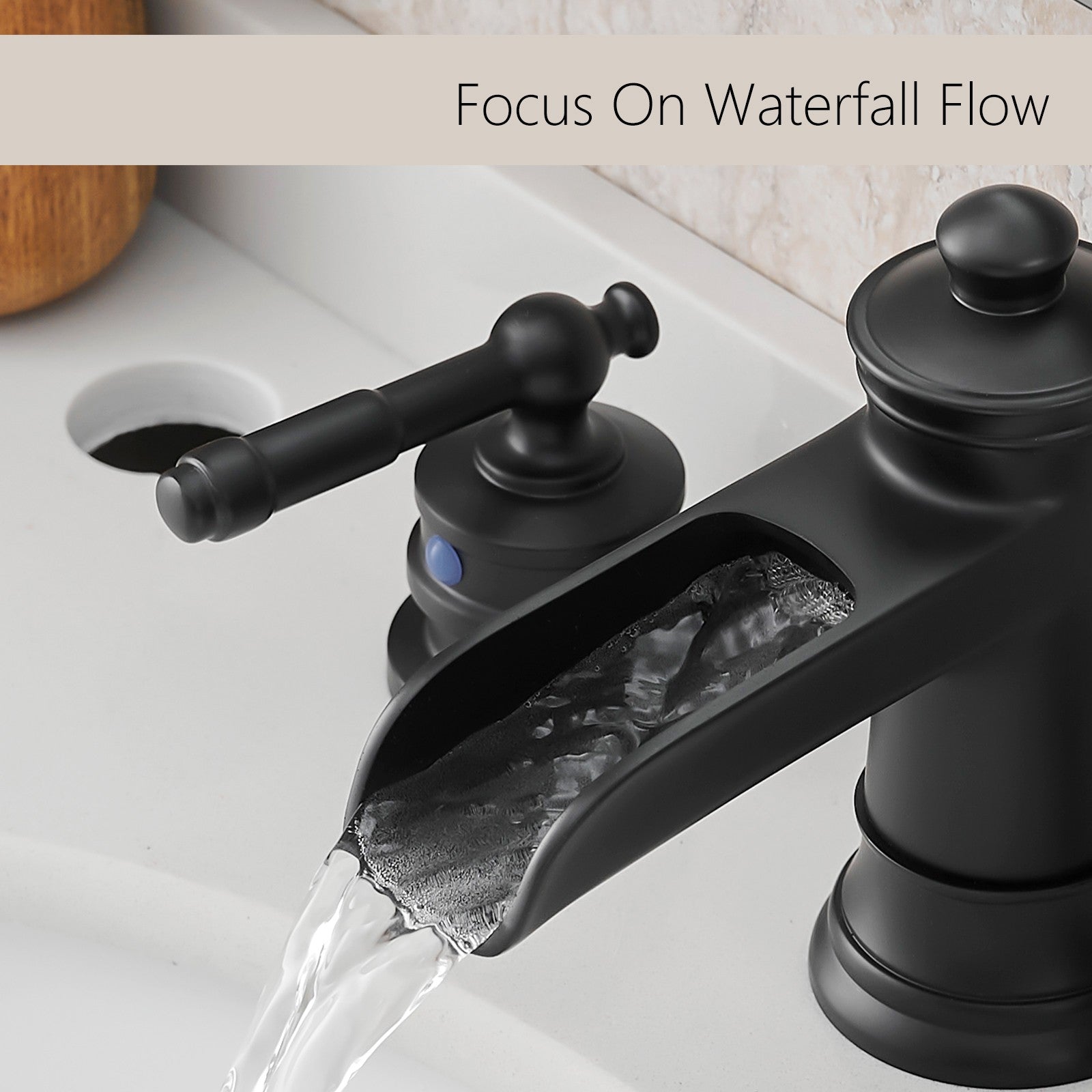 Focus on Waterfall Flow Black