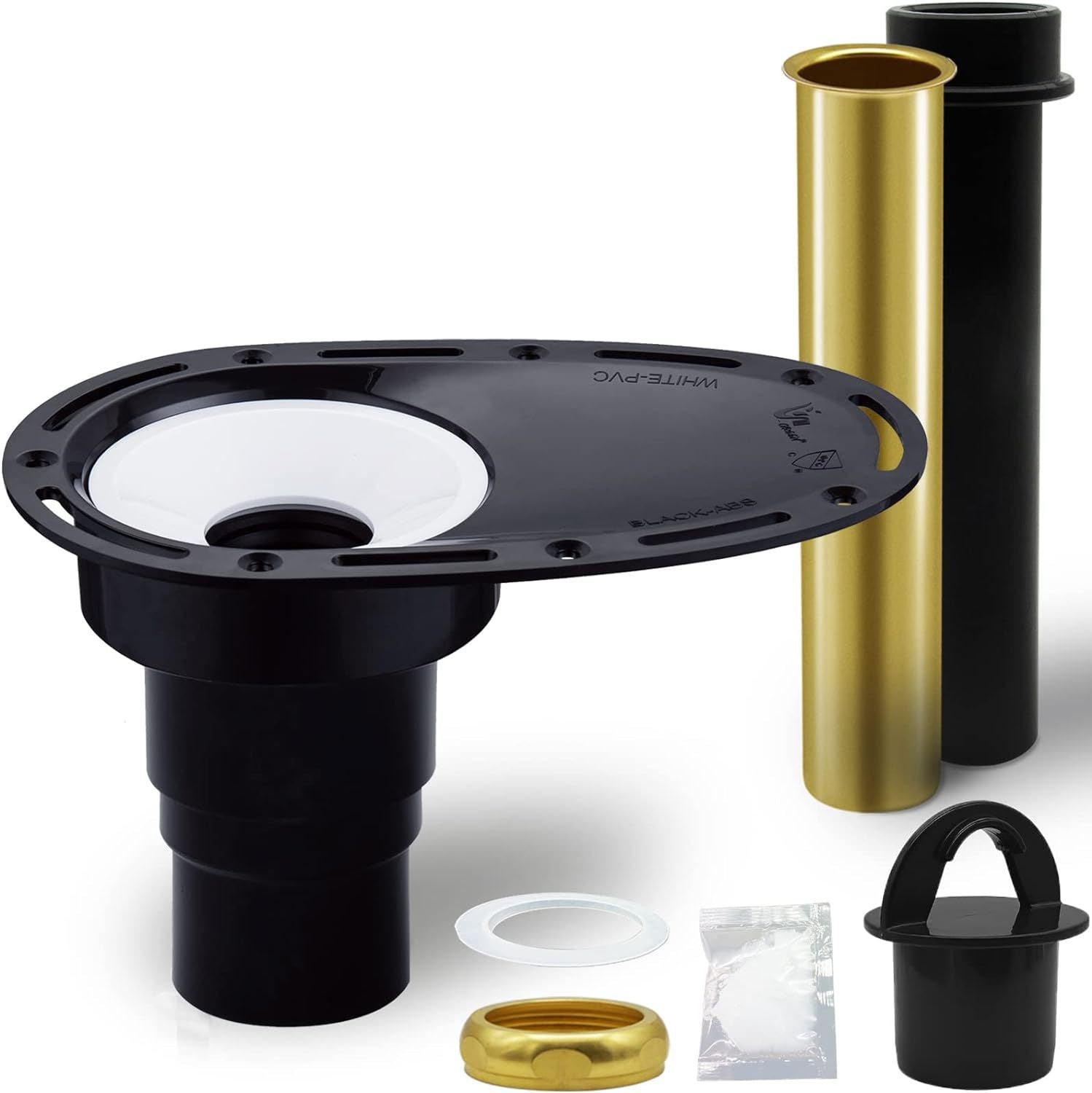 Freestanding Bathtub Drain Rough-in Kit for Freestanding Tub, with Brass Pipe and ABS Pipe