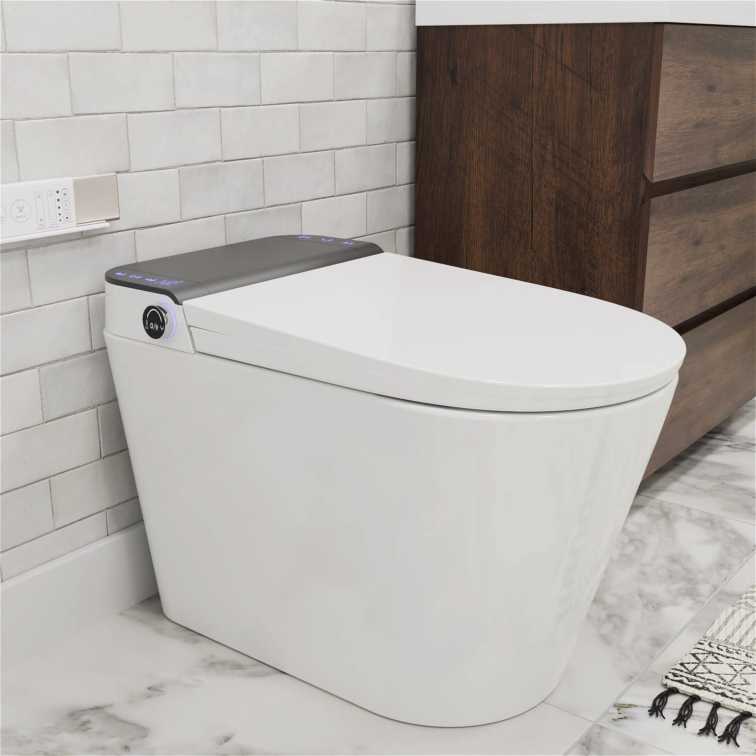 GIVINGTREE Smart Toilet with Bidet, Heated Seat, Automatic Flush, Night ...