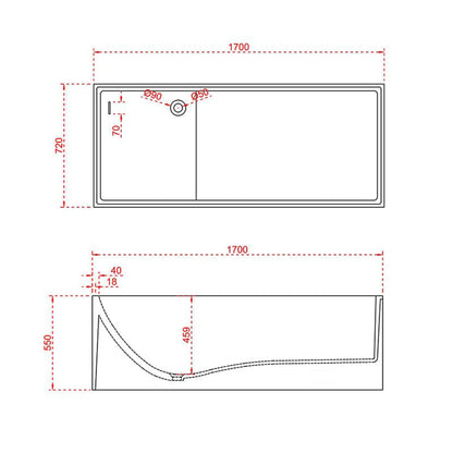 GTFS313-1700 Dimensions