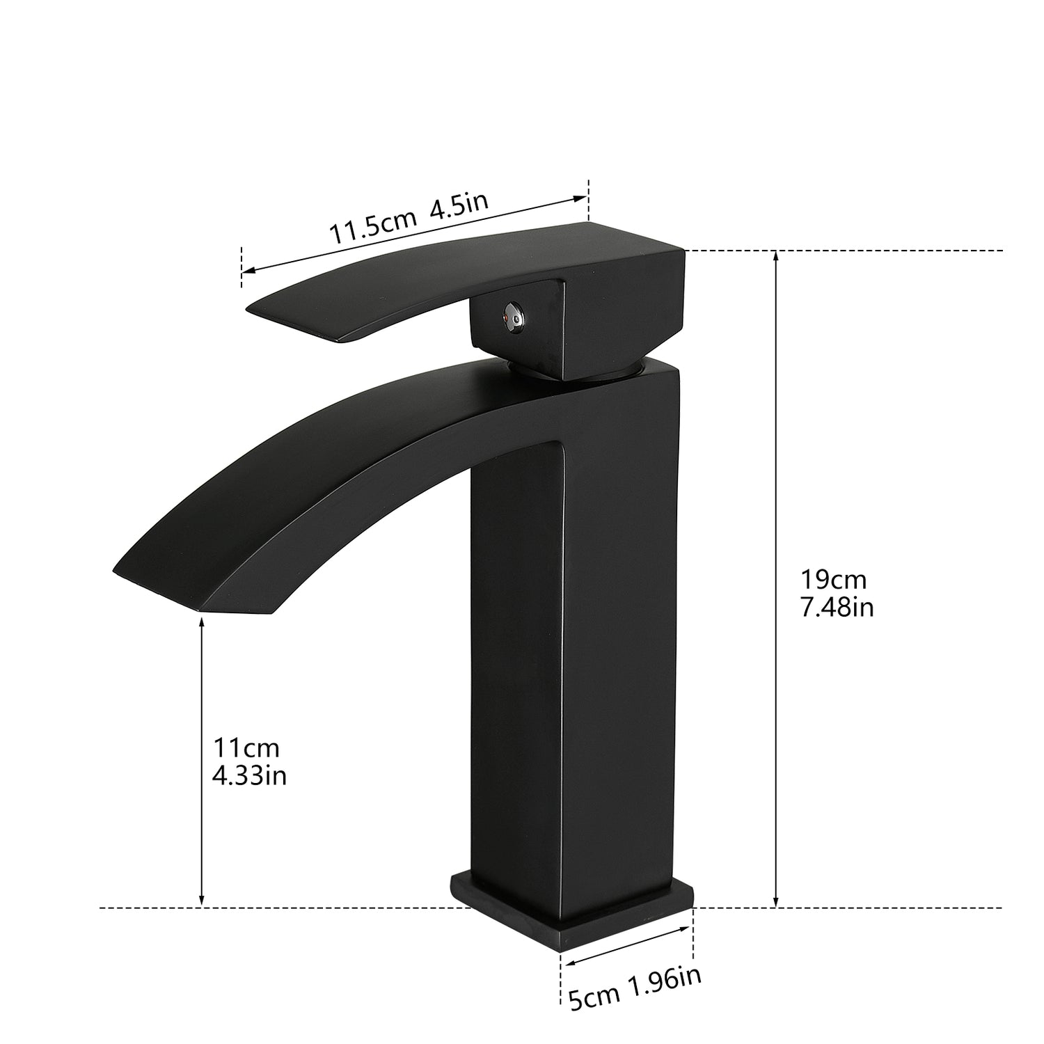 Giving Tree Bathroom Faucet Matte Black Finish