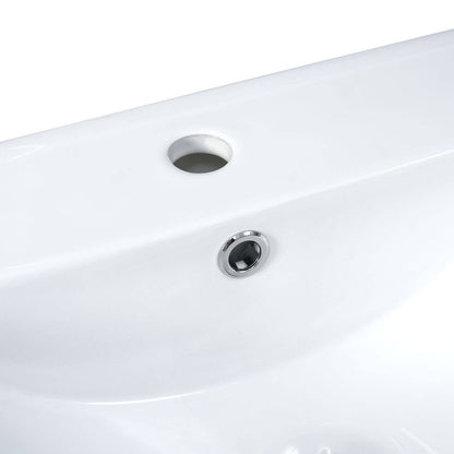 High Quality 24 in x 18 in Ceramic Vanity Top with Single Undermount Sink