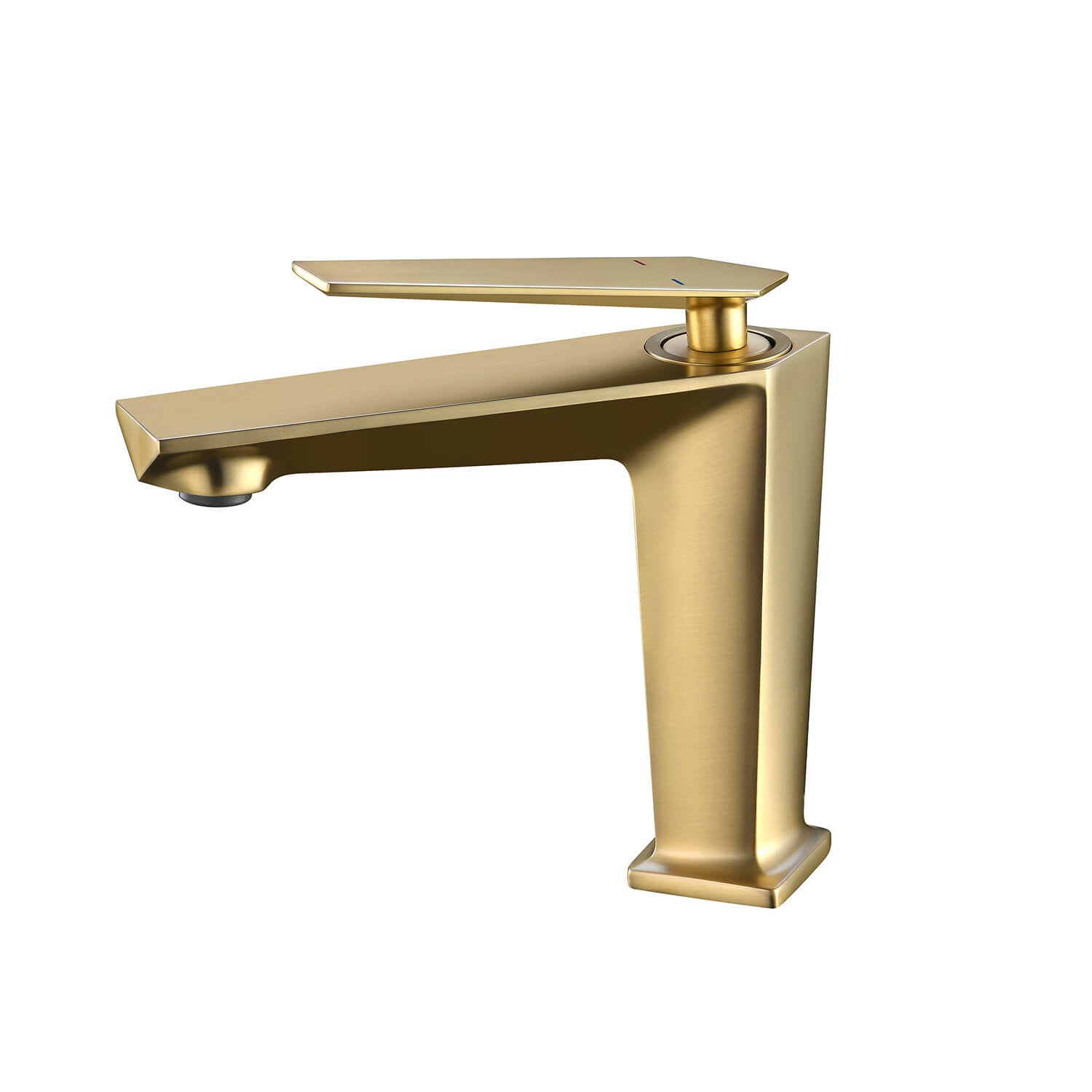 Luxury Brushed Gold Sink Faucet for Modern Bathrooms