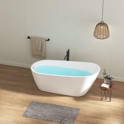 Modern Ergonomic Single Slipper Acrylic Bathtub