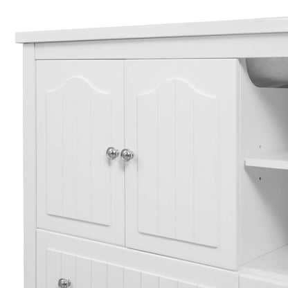 Simple and Sophisticated White Bathroom Vanity Cabinet Only