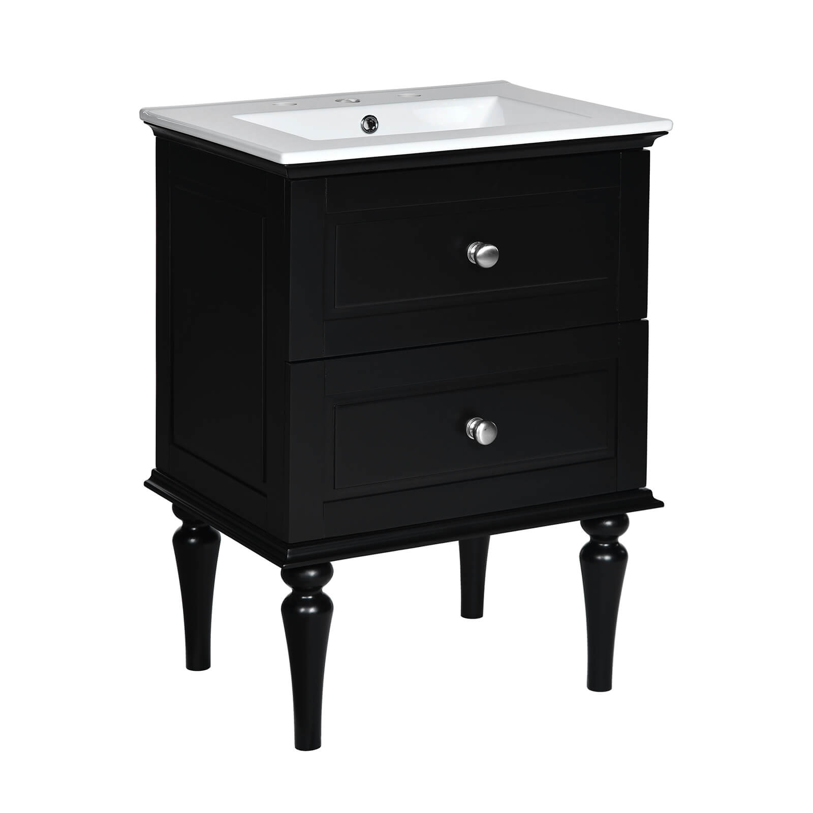 Timeless 24 Shaker Vanity with Smooth Ceramic Basin