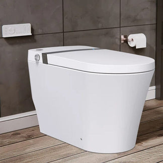 Smart Toilet with Auto-flush, Warm Water, Air Drying Function, Heated ...